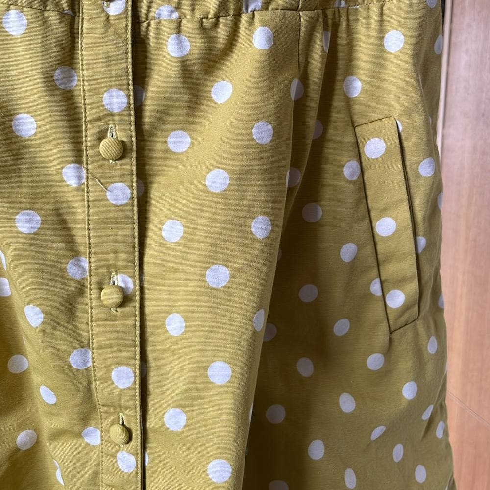 Boden 100% cotton heavy weight button down dress with pockets.